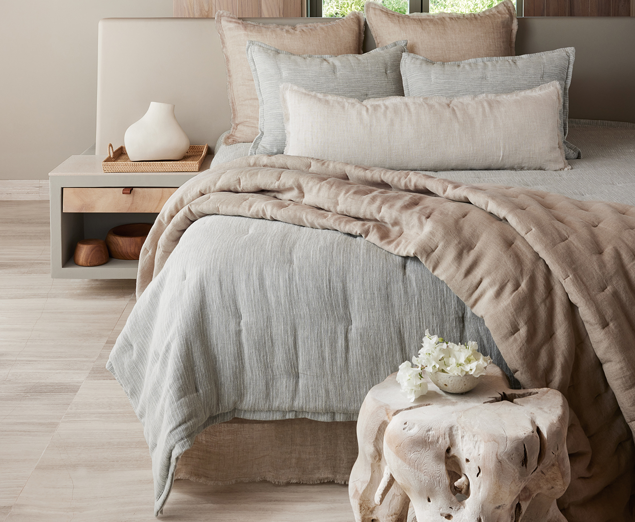 Evie Textured Comforter Collection