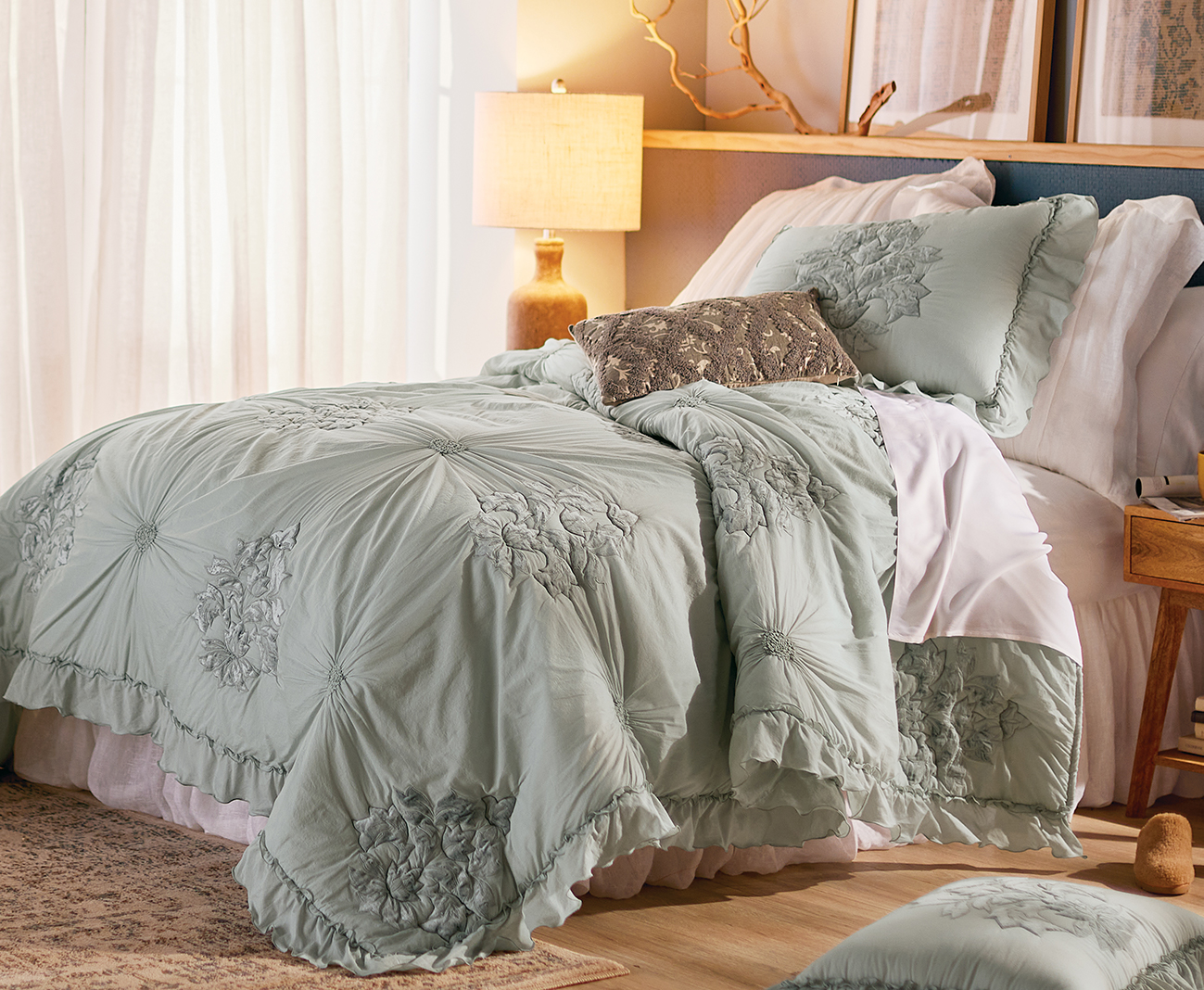 Portofino Smocked Comforter Collection